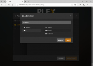 plex media server login locally or on web