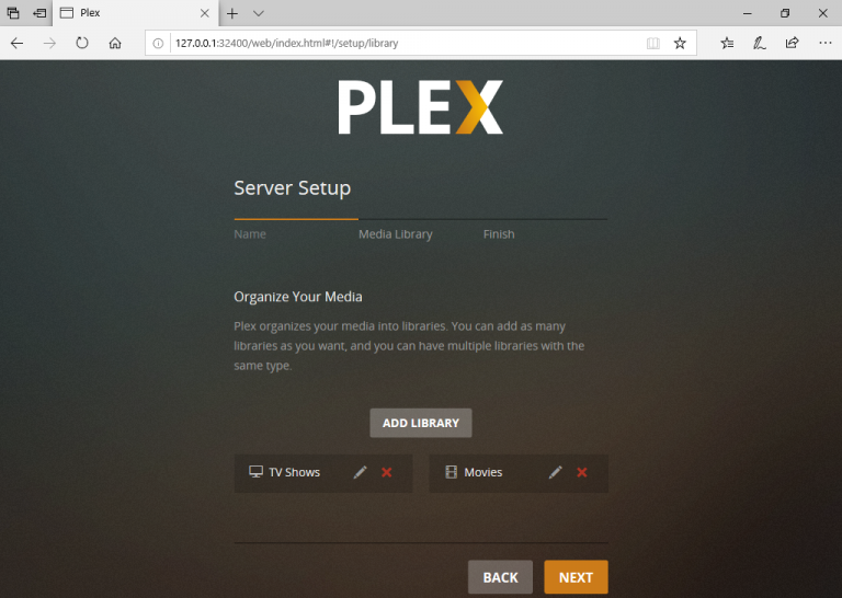 what is plex media server ip address