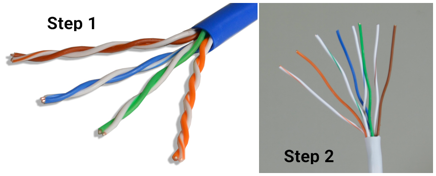 Strip / Untwist Ethernet Cable