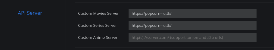 PopCornTime API Server